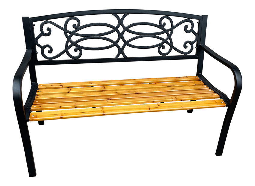 Záhradná lavička Ramoa (čierna)