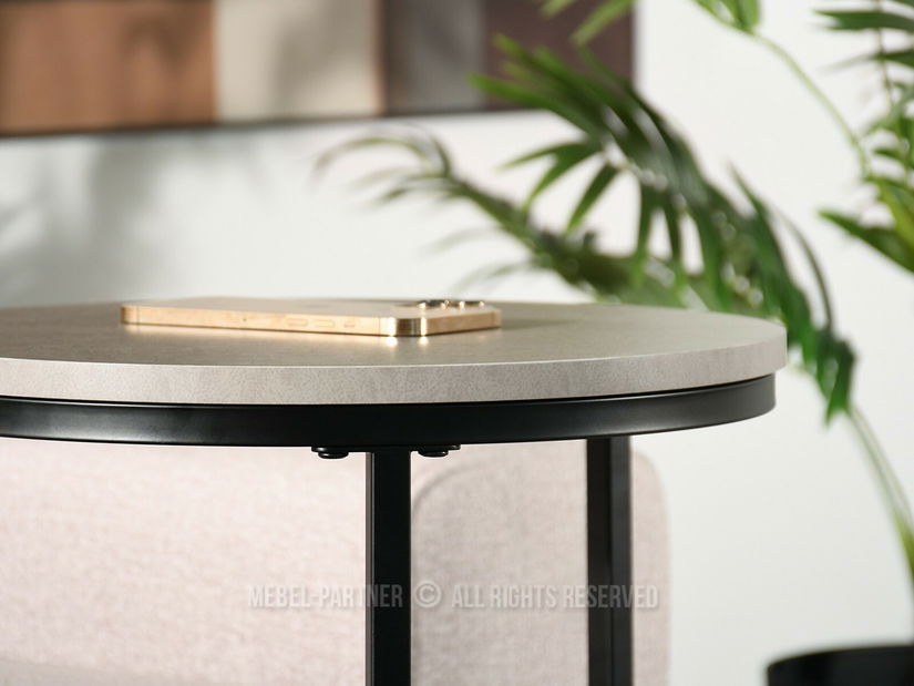 Dohányzóasztal Corden (beton + fekete)