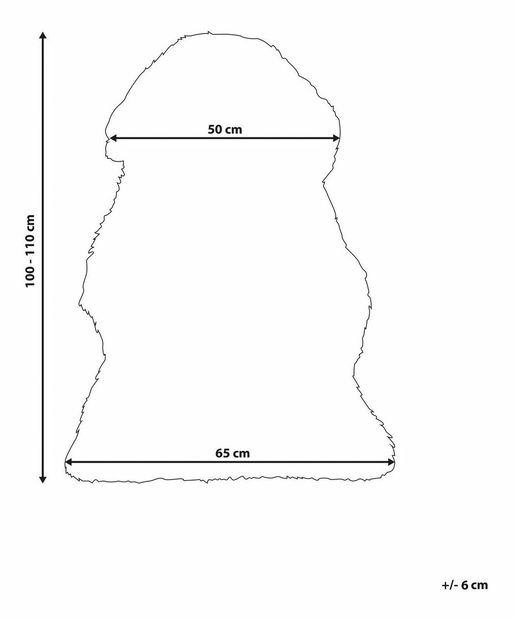 Koberec z umelej kožušiny Utah (modrá) 