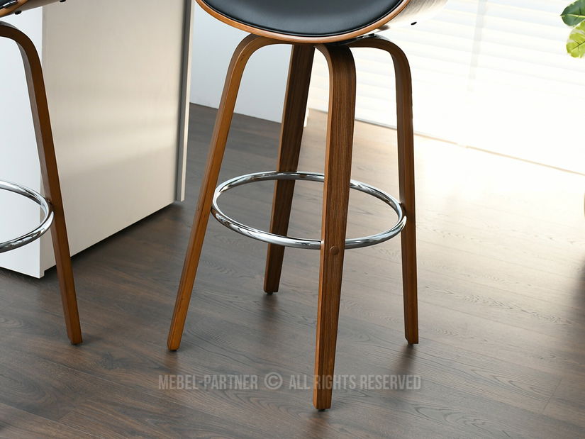 Stolica Bjorn H (tamni orah + orah-krom)