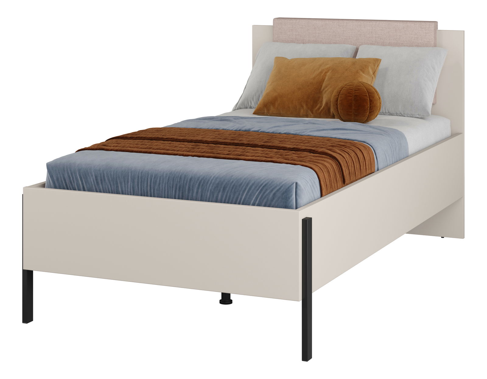 Jednolôžková posteľ 100 cm Juka (kašmír)