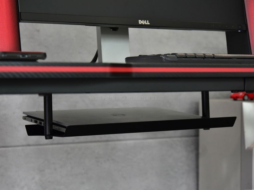 PC stolík Matts 140 (biela + čierna)