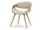 Scaun sufragerie Busque (bej + stejar)