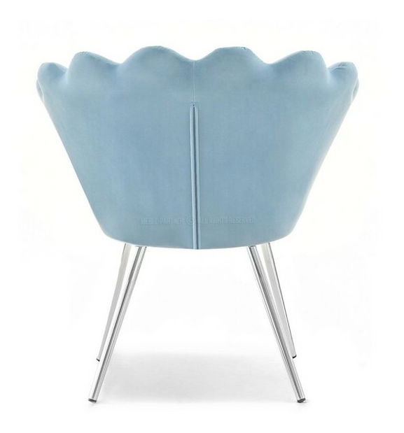 Fotelja Lasair (plava + krom)