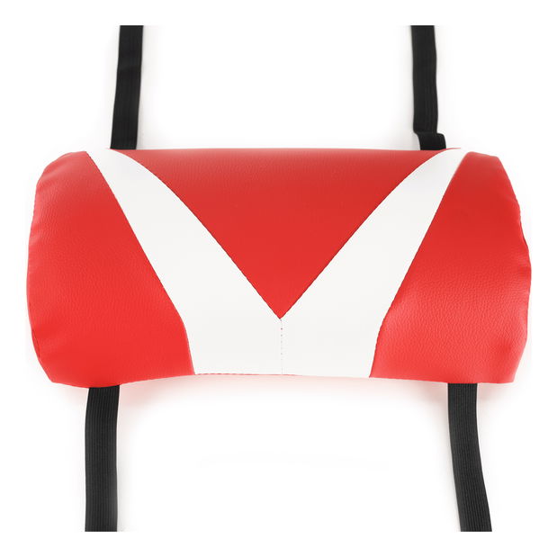 Kancelárske/herné kreslo Gallof NEW (čierna + biela + červená)