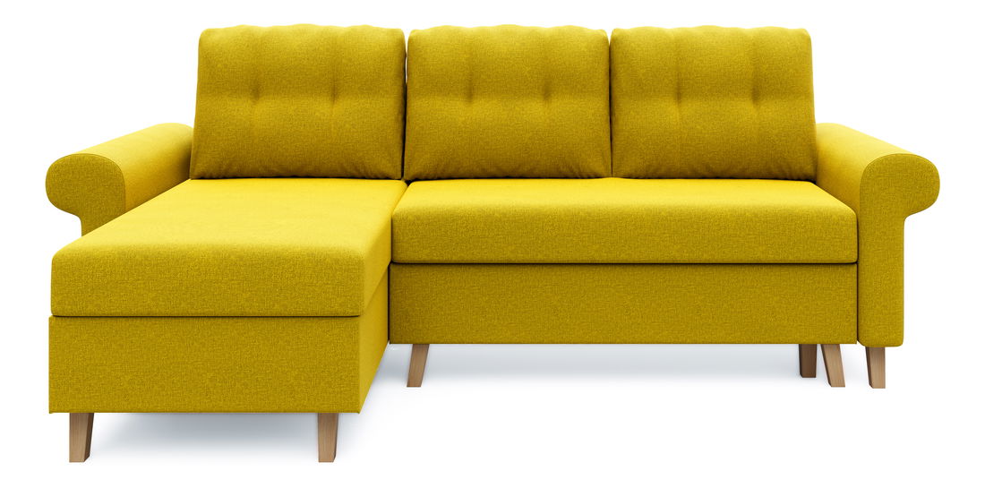 Rohová sedačka Ostrol (žltá) (L)