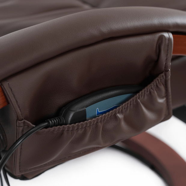 Masažna fotelja sa tabureom Canole (smeđa) 