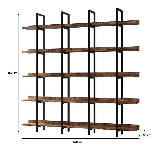 Regál Saduno 2 (barna) 