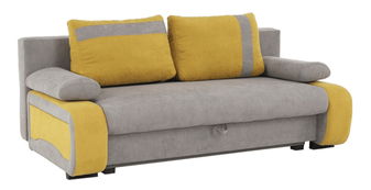 Canapea trei locuri Bralda (galben + gri)