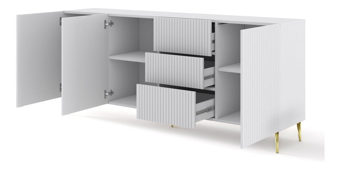 Komoda Rawy 3D3S 2 (biela)