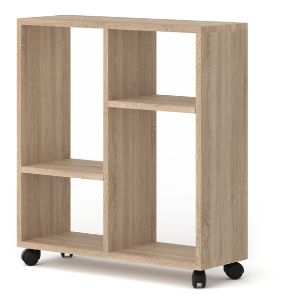 Príručný stolík na kolieskach Tros 2 (dub sonoma)