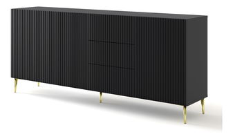 Komoda Rawy 3D3S (crna)