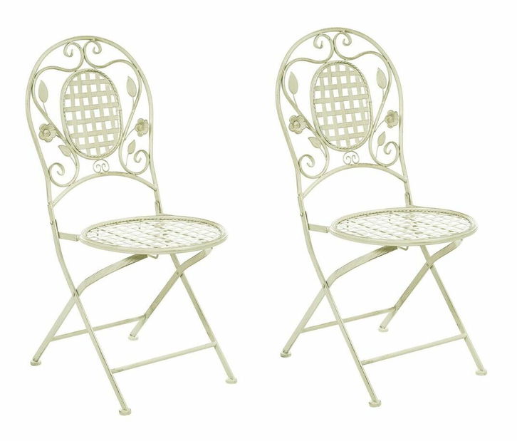 Set 2 ks. záhradných stoličiek Basilia (svetlozelená)