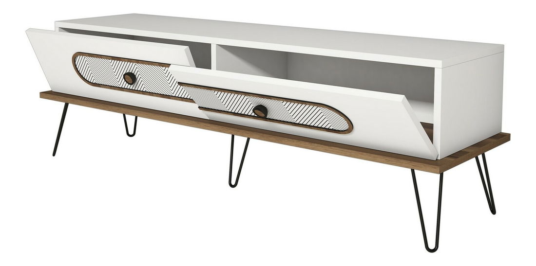 TV stolík/skrinka Enrico (Biela)