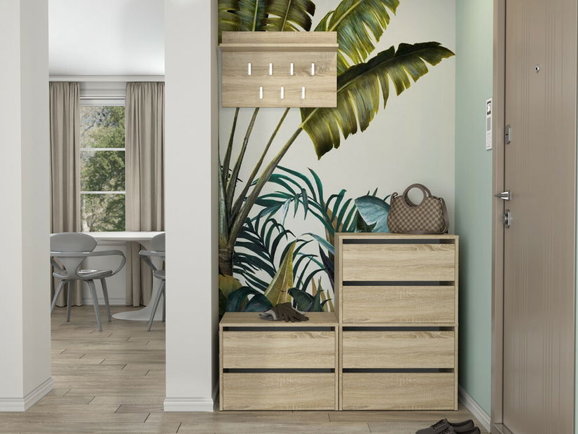 Cipőtároló (cipősszekrény) Metido 1 (szonoma tölgy)