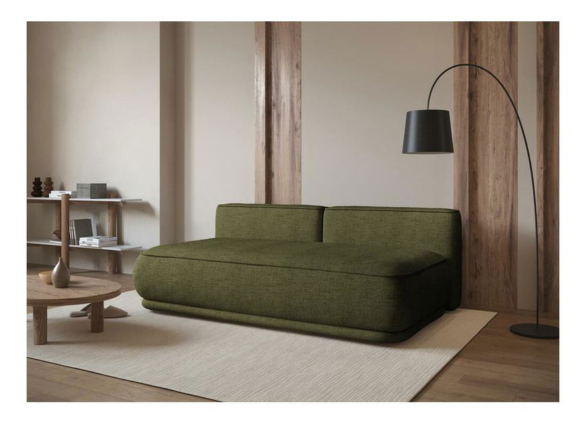 Háromszemélyes kanapé Lesanna (oliva + fekete)