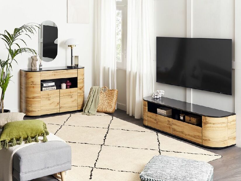 TV asztal/szekrény Jerza (világos fa)