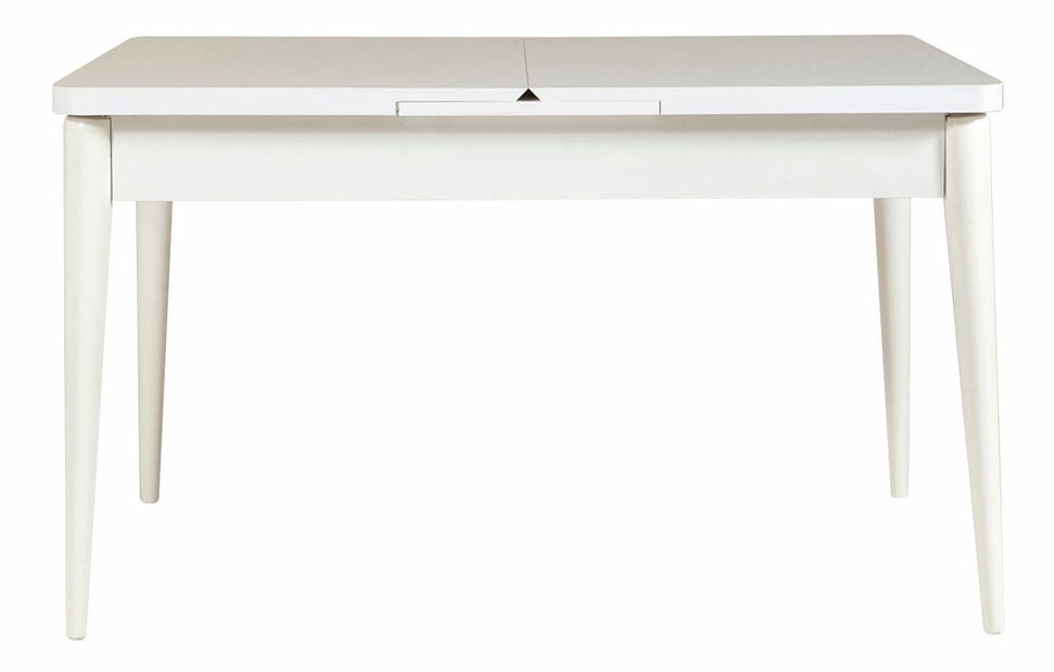 Set mobilier sufragerie Vlasta 1 (alb + maro deschis) (pentru 4 persoane)