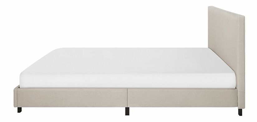 Manželská posteľ 160 cm ALVIA (s roštom) (béžová)