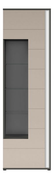 Vitrinek szekrény Grant REG1WL (wolfram szürke + hamu)