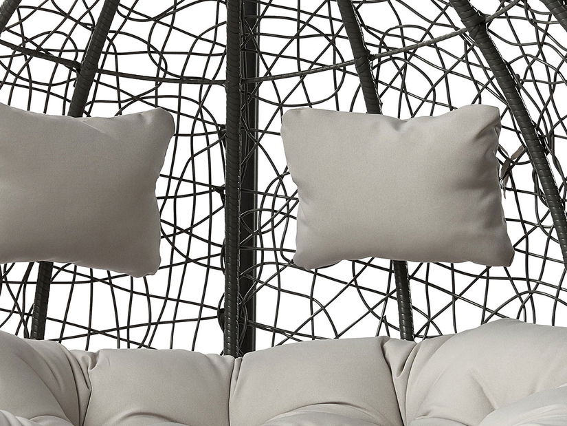 Dvostruka viseća fotelja Loma (siva)