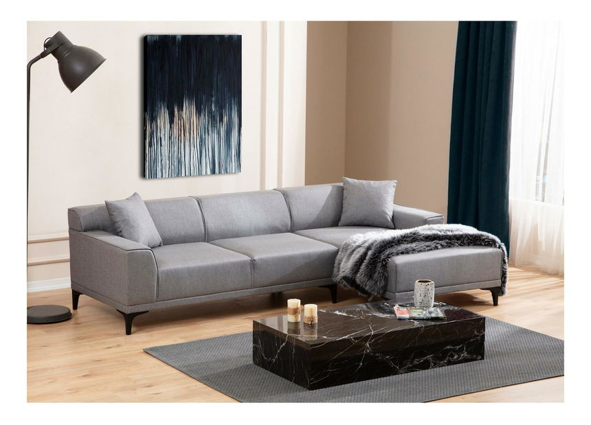 Colțar Petrafonzo (D) (gri deschis + negru)