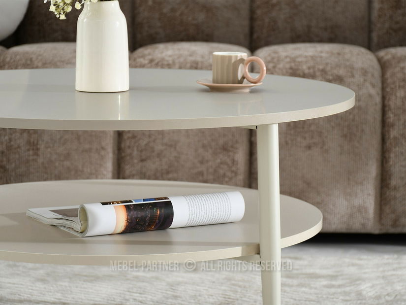 Măsuță de cafea Rogatoria (crem)