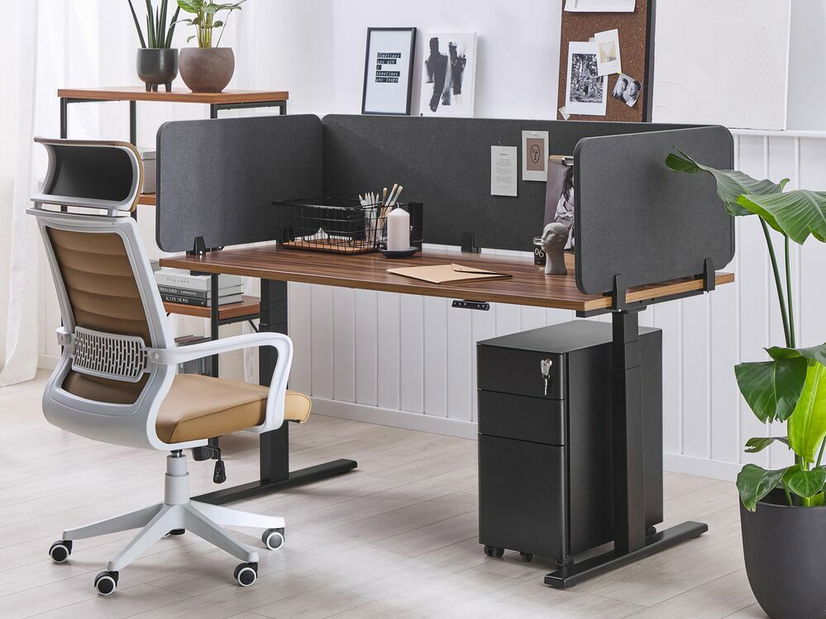 Asztalelválasztó 180x40 cm Whitley (sötétszürke)