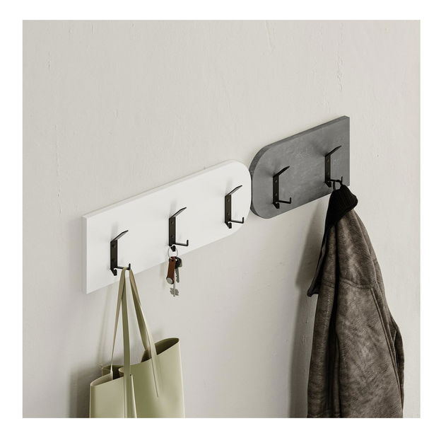 Predsieňová zostava Debopu (sivá + biela) 