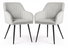 Set 2 scaune de sufragerie Foraccia (gri)