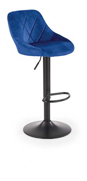 Barová stolička Henrietta (tmavomodrá + čierna) *výpredaj