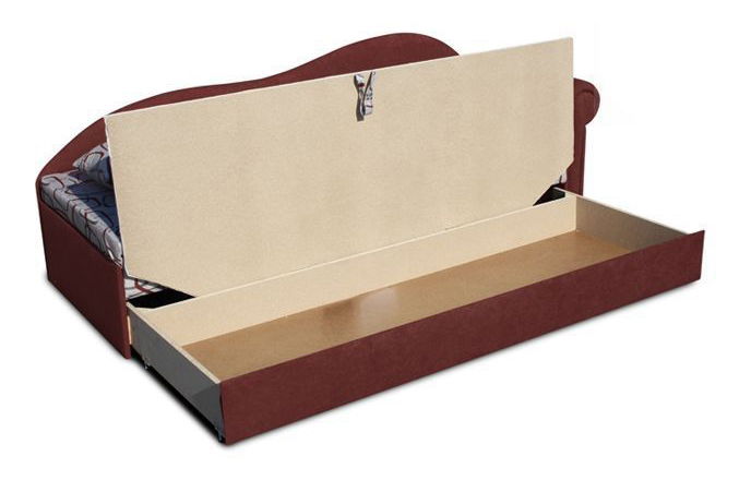 Jednostruki krevet (kauč) 70 cm Lane II (U boji cigle 41 + Dodo 1008) (D)