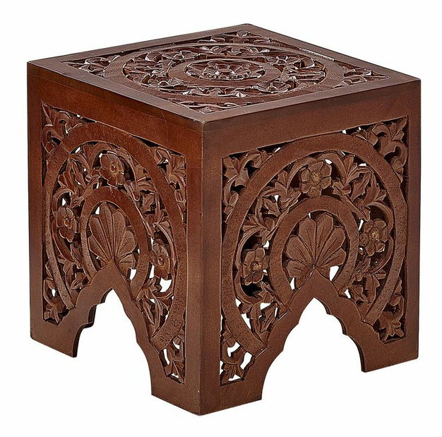 Set 2 buc măsuțe laterale Silvi (lemn închis) 