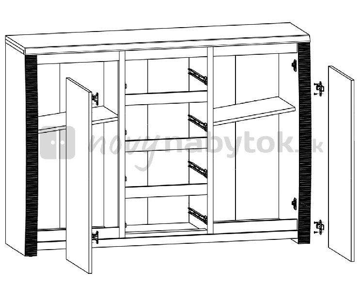 Komoda BRW Senegal C KOM2D4S