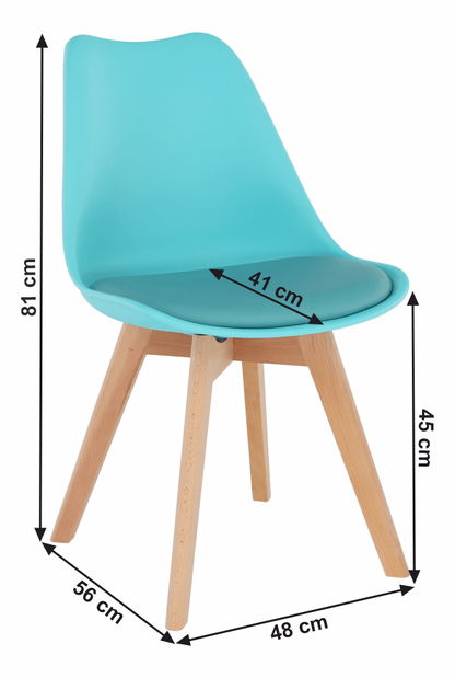 Scaun de sufragerie Bralla 2 (mentol)