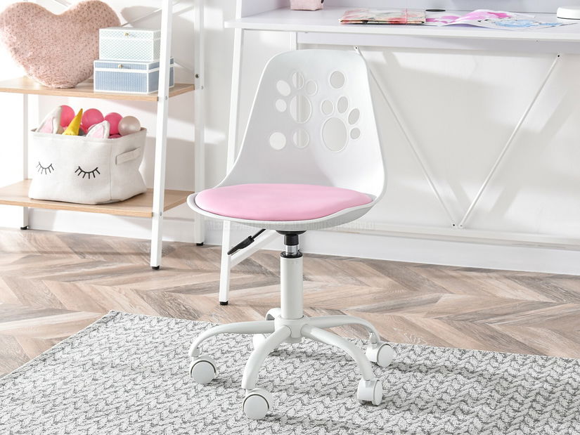 Detská stolička Footy (ružová + biela)