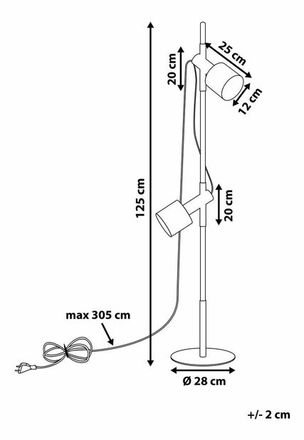 Lampă Osund (negru)