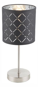 Stolna lampa Kidal 15228T (klasična) (nikl + siva)