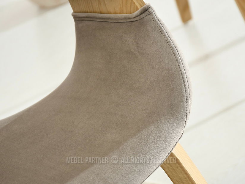 Scaun sufragerie Kwasnuwski (bej + stejar)