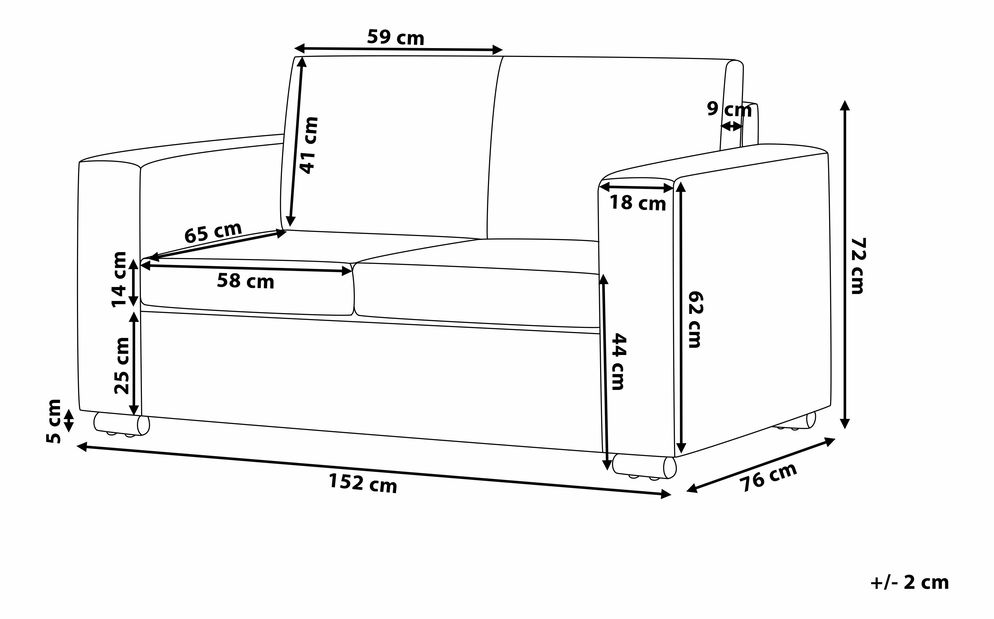 Garnitura za sjedenje Heinola (tamno siva)
