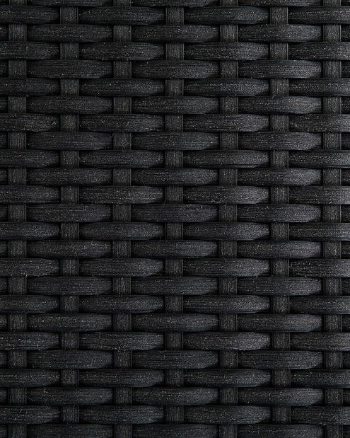 Set 6ks. stoličiek Grosso (čierna) (ratan)