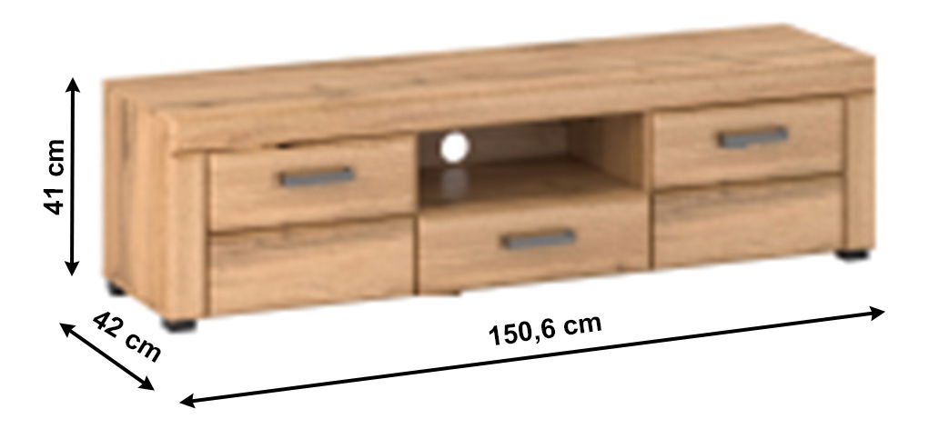 Masă TV Palper P (stejar apalache)