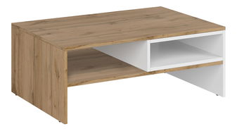 Masă de cafea Vilgi 90 (alb + stejar wotan)