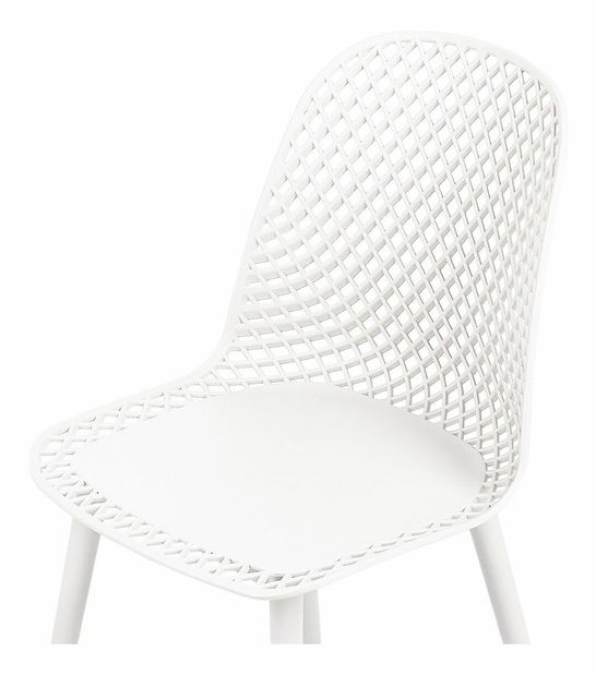 Set 4 ks jedálenských stoličiek Erielle (biela)