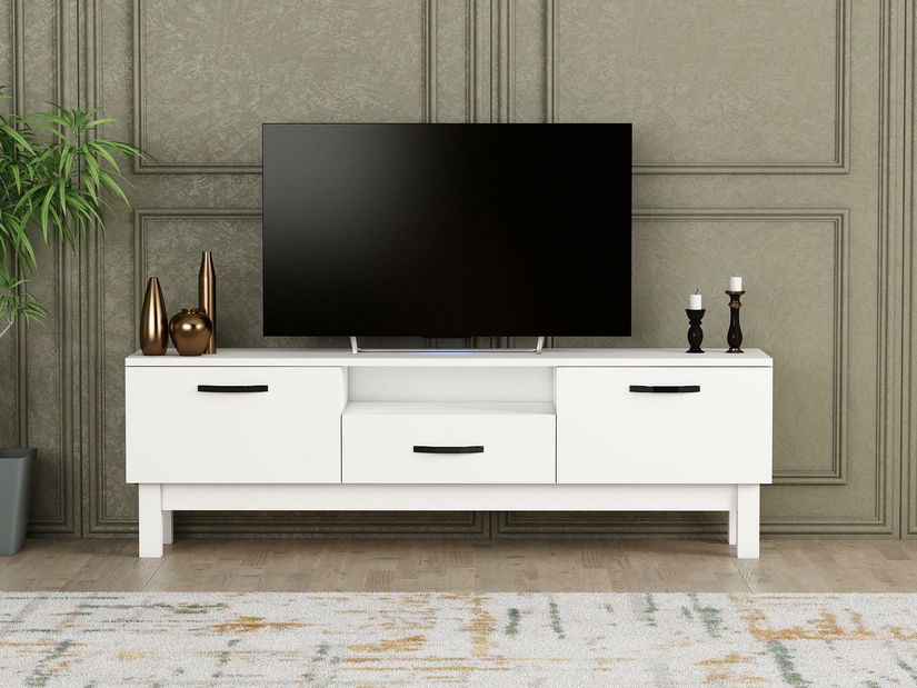 TV asztal/szekrény Tuteku 2 (fehér) 