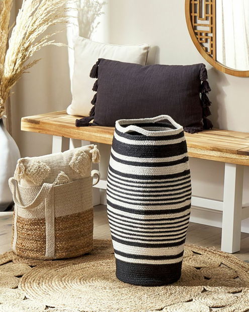 Košara za pohranu Arturo (bijela + crna)