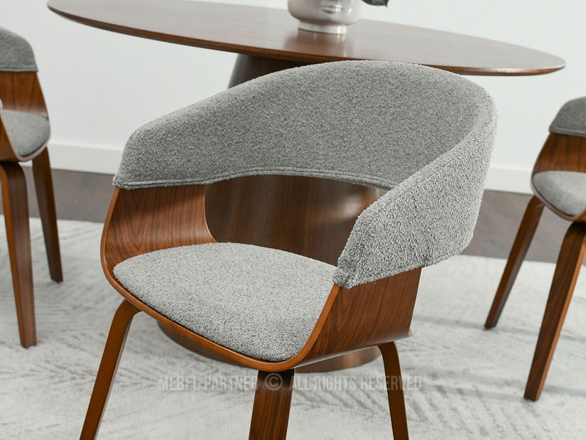 Scaun Renzo (gri + nuc)