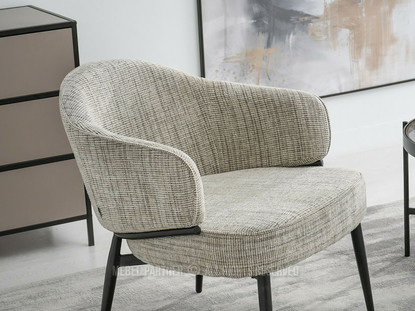 Fotel Alfredo (bézs + fekete)