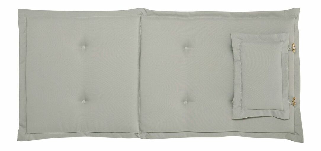 Set 2 buc scaune de grădină Amati (lemn închis + gri bej)