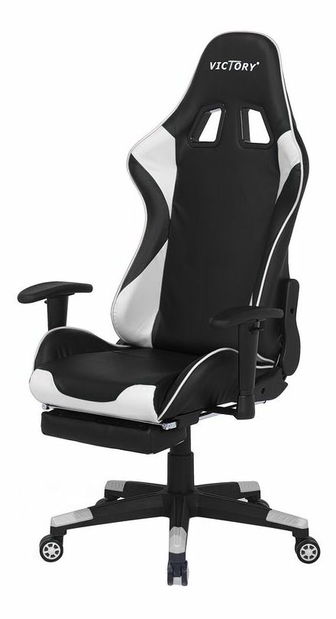 Scaun de birou Vittore (negru + alb)